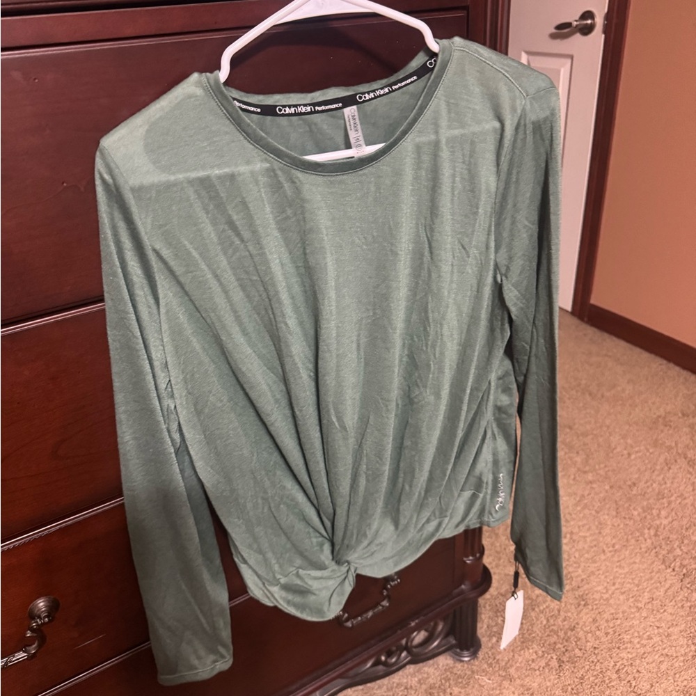 Calvin Klein Sage Long Sleeve Top